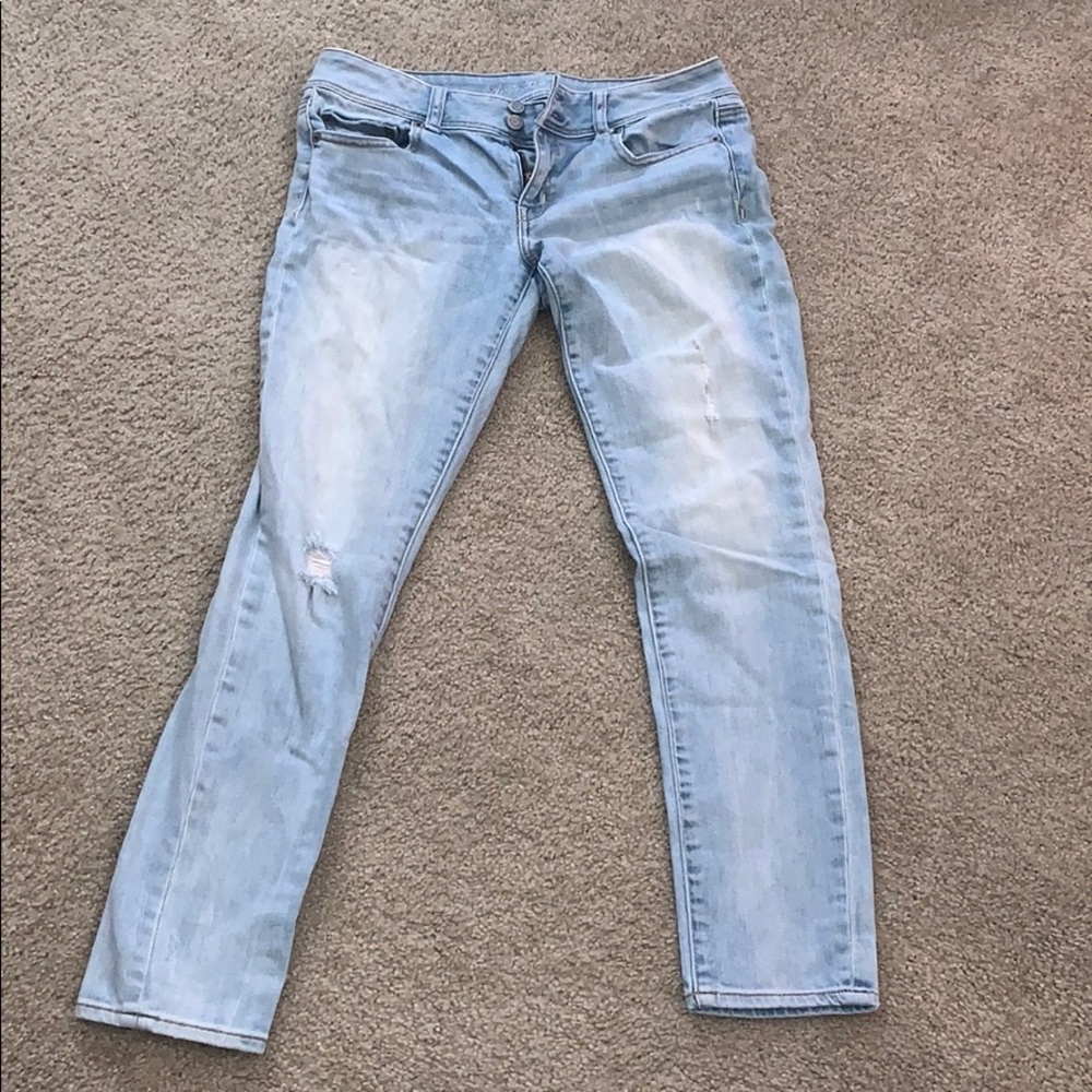 Stretch skinny jeans. Size 8